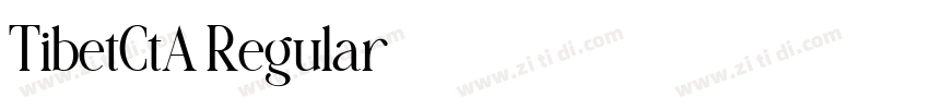 TibetCtA Regular字体转换